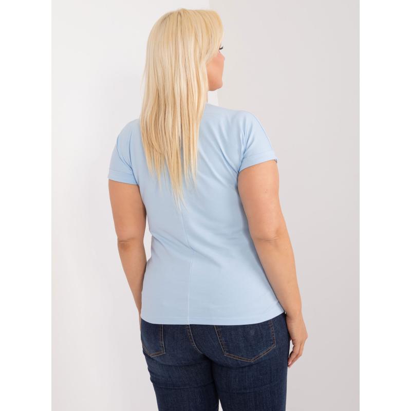 Dámské tričko s potiskem světle modré