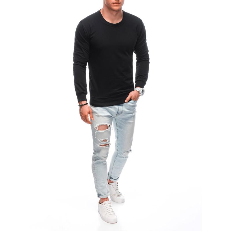 Férfi pulóver B1667 fekete