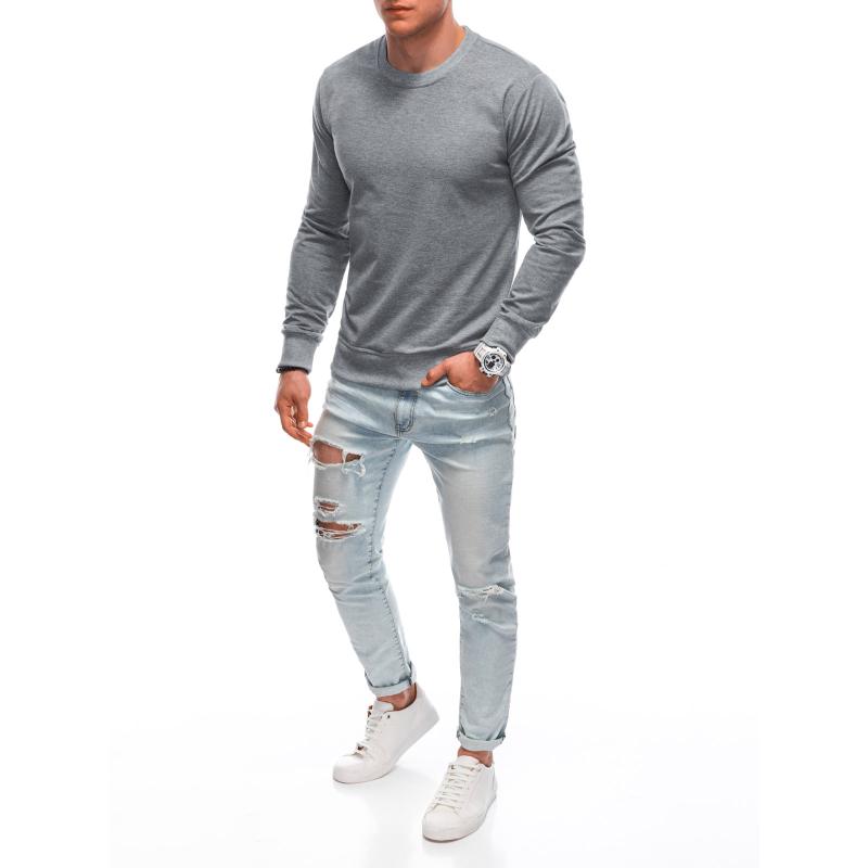 Férfi kapucnis pulóver B1667 szürke