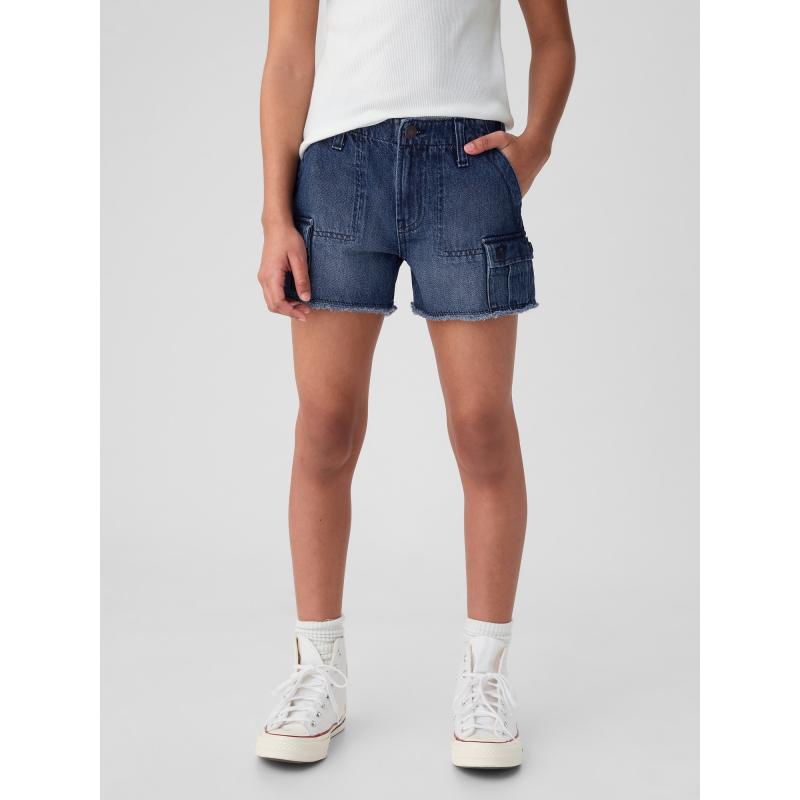 Detské džínsové šortky cargo stride
