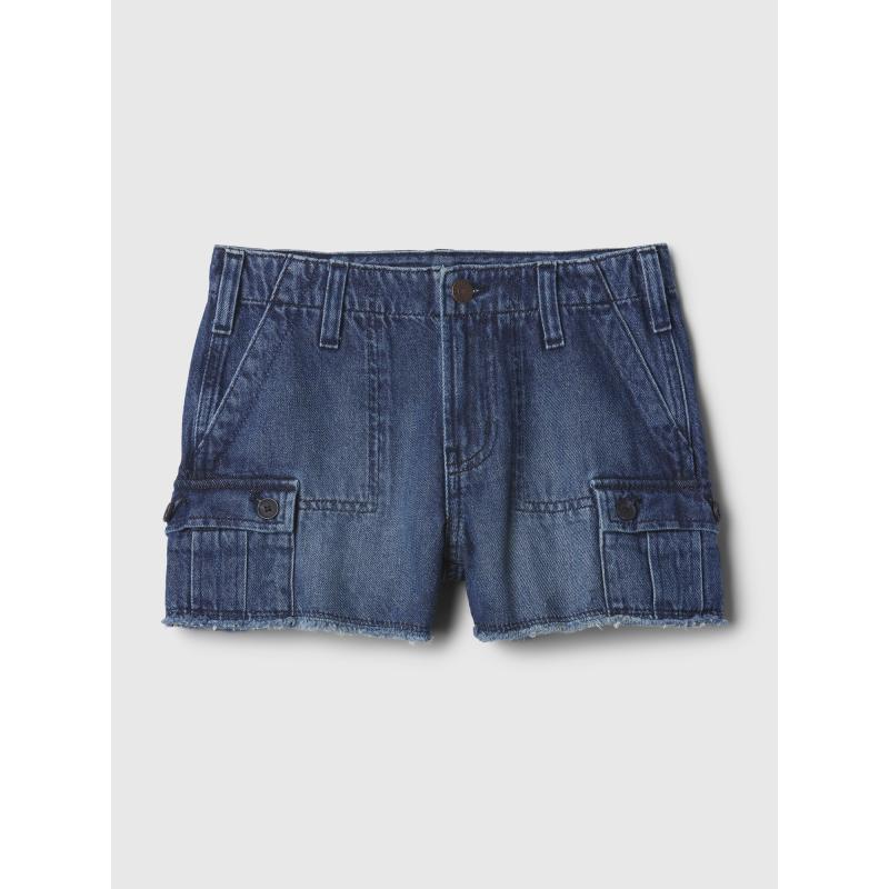 Detské džínsové šortky cargo stride