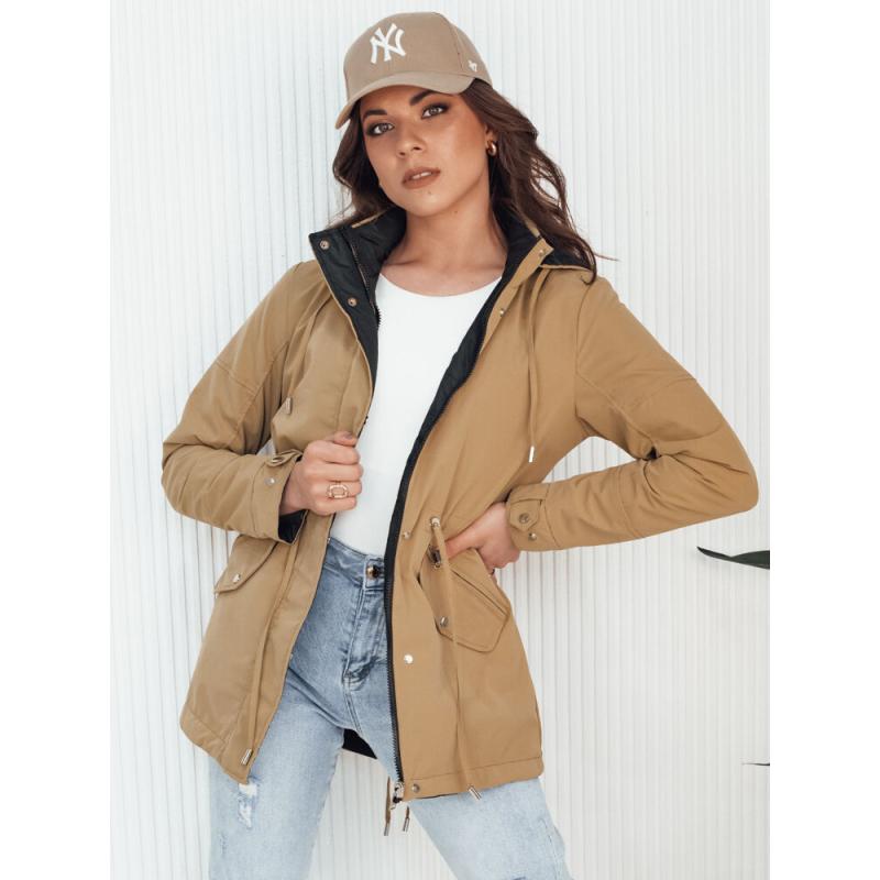 Dámská bunda ELINA tmavě béžová