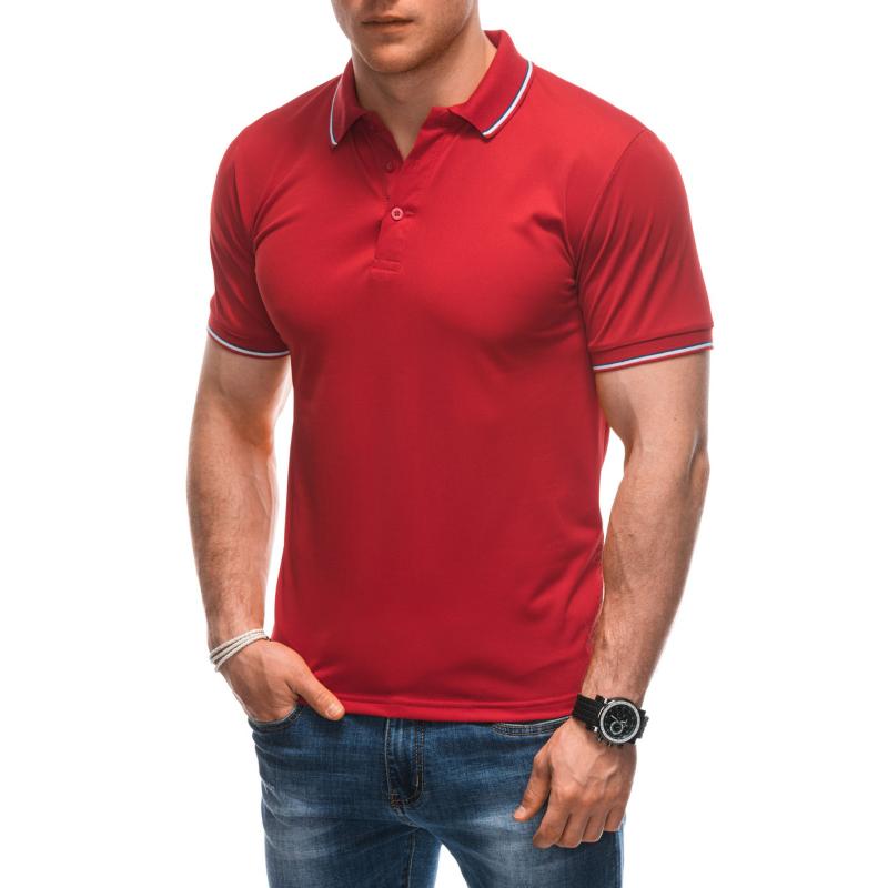 Férfi sima pólóing S1932 piros