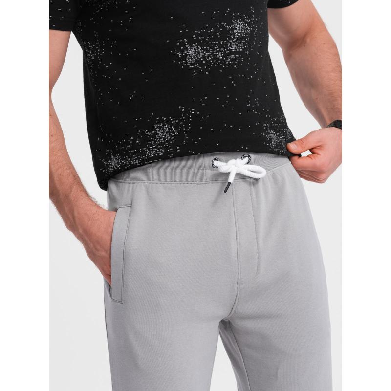 Pánske tepláky V8 OM-PABS-0206 sivé