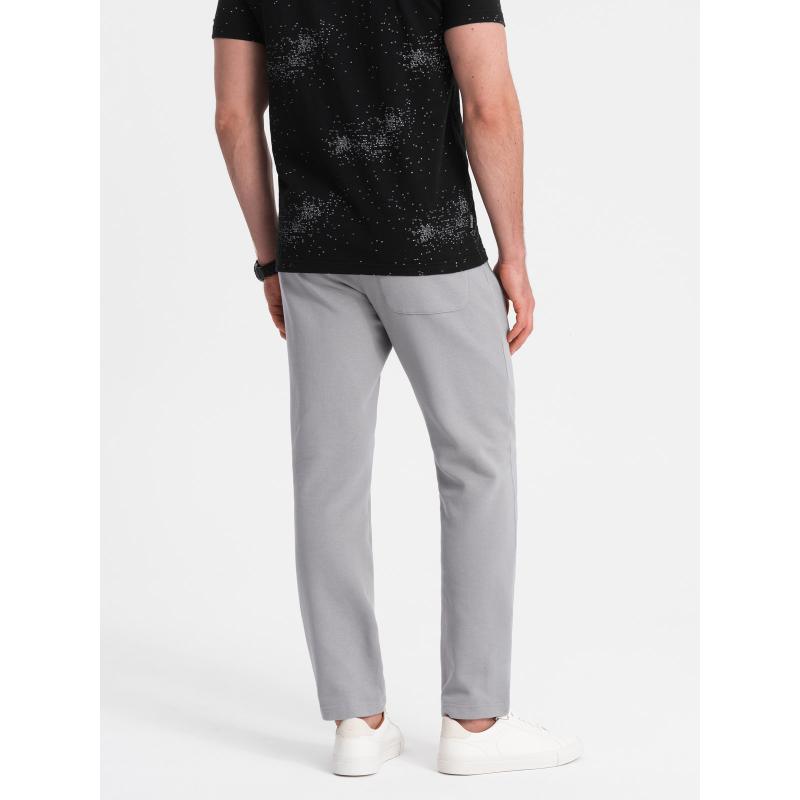 Pánske tepláky V8 OM-PABS-0206 sivé