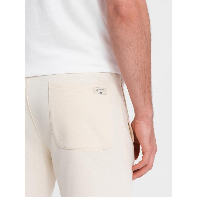 Férfi melegítőnadrág V11 OM-PABS-0206 krém színű