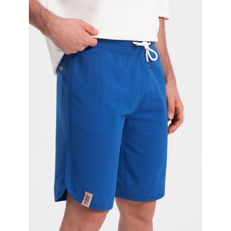 Pánské teplákové šortky V1 OM-SRSK-0105 modré 