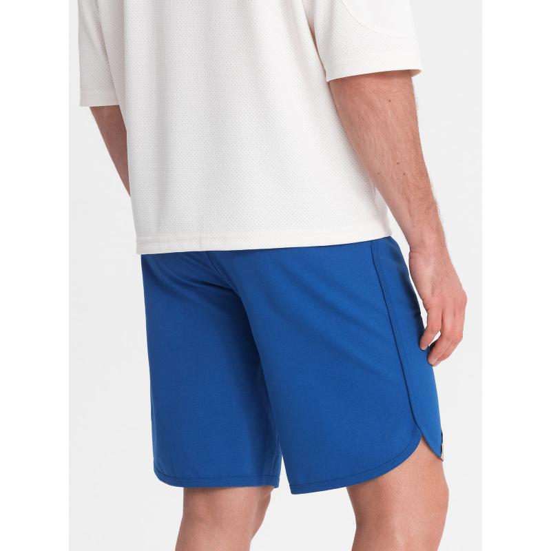 Pánské teplákové šortky V1 OM-SRSK-0105 modré 