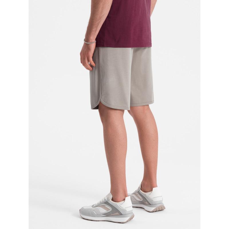 Pánské teplákové šortky V3 OM-SRSK-0105 tmavě béžové 