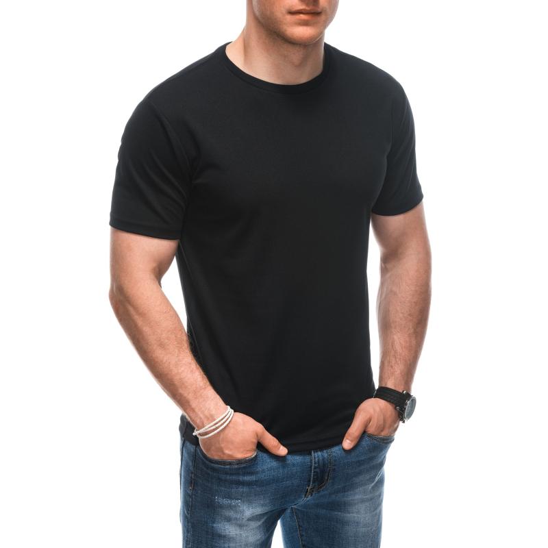 Pánske jednofarebné tričko S1930 čierne