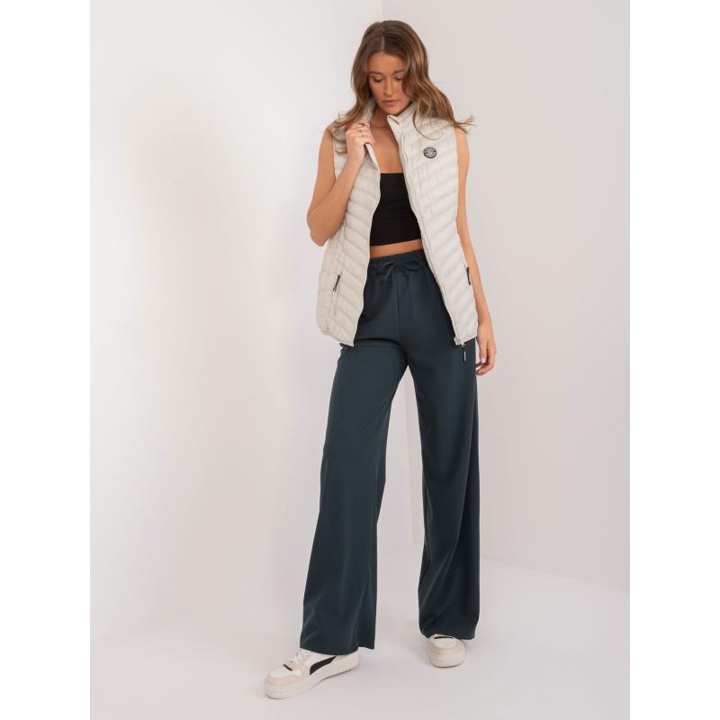 Dámská prošívaná vesta SUBLEVEL světle béžová 