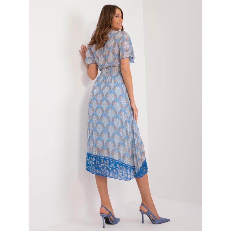 Dámské šaty s potiskem modré 