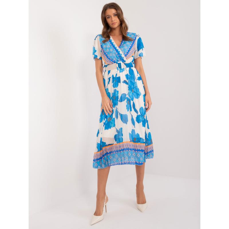 Női ruha kék és bézs