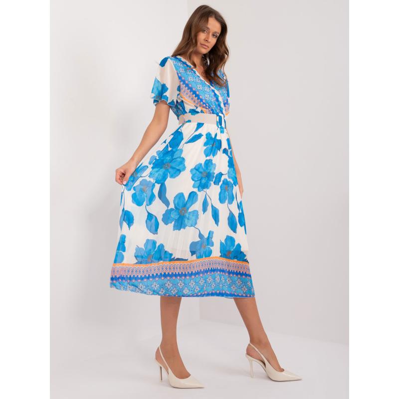 Női ruha kék és bézs