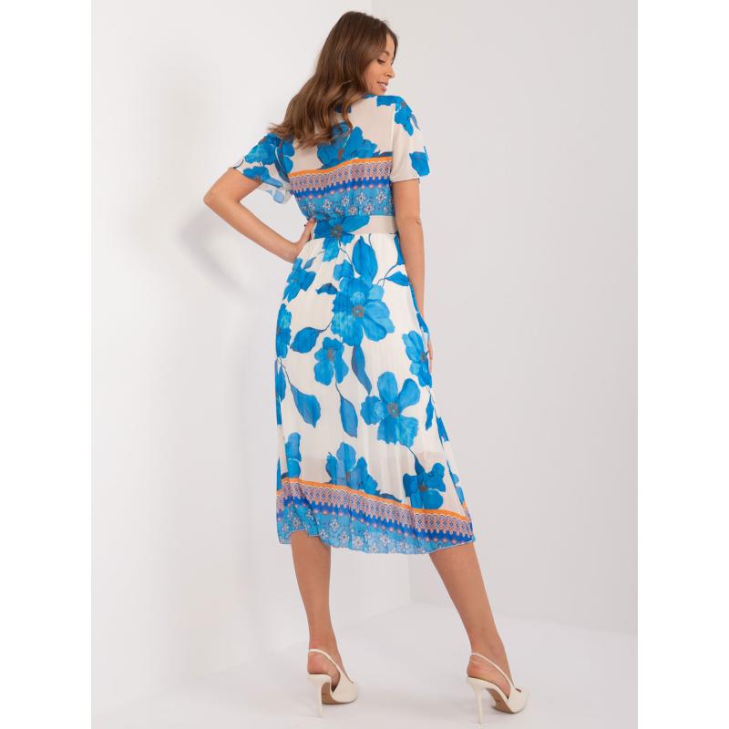 Női ruha kék és bézs