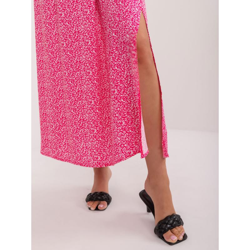 Női nyomtatott szoknya SUBLEVEL sötét rózsaszínű
