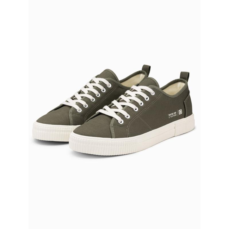 Pánské nízké tenisky BASIC olivové