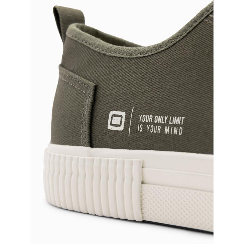 Pánské nízké tenisky BASIC olivové