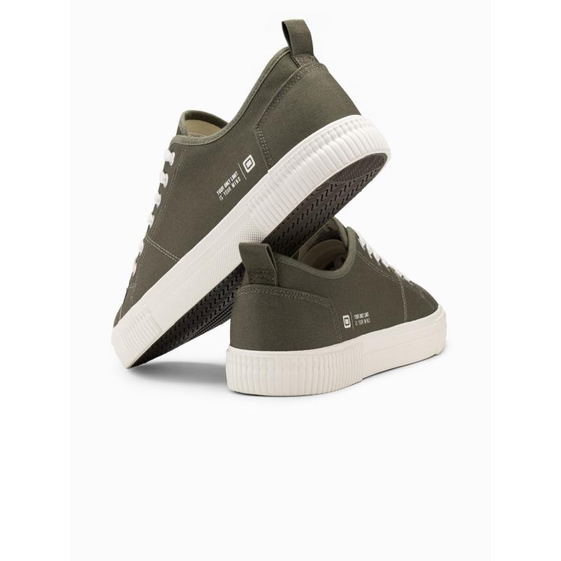Pánské nízké tenisky BASIC olivové