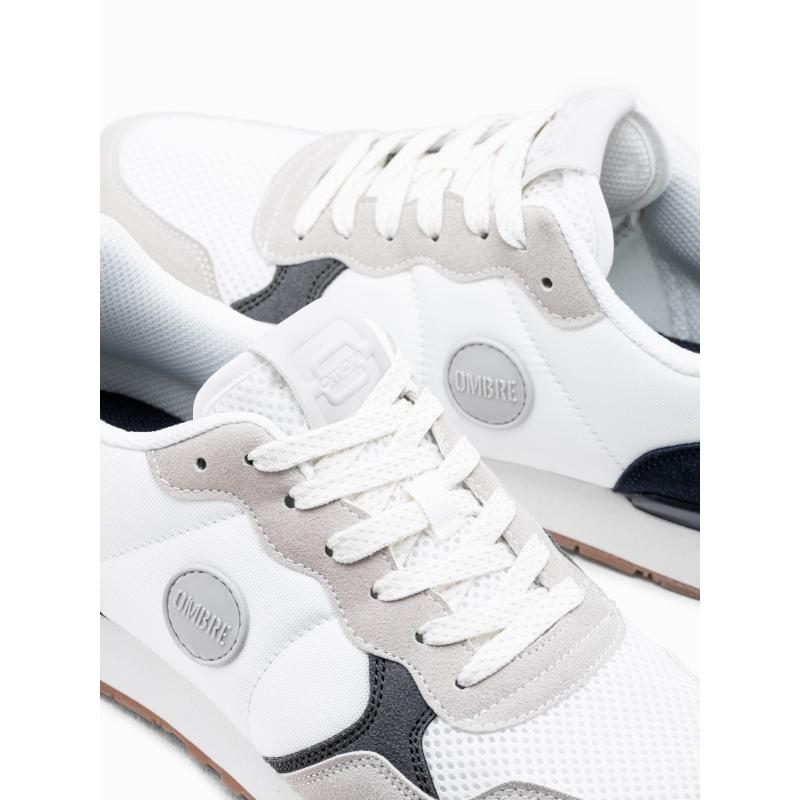 Férfi hálós tornacipő fehér és tengerészkék