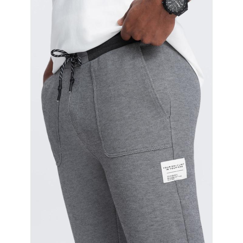 Pánské tepláky V5 OM-PASK-0211 grafitová 