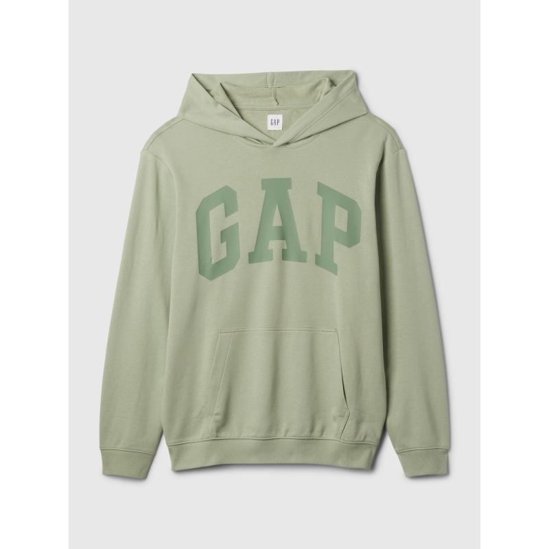 Kapucnis pulóver logóval és kapucnival