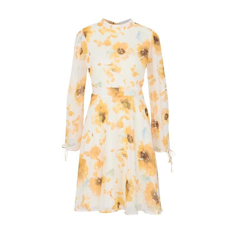 Fehér női virágos ruha