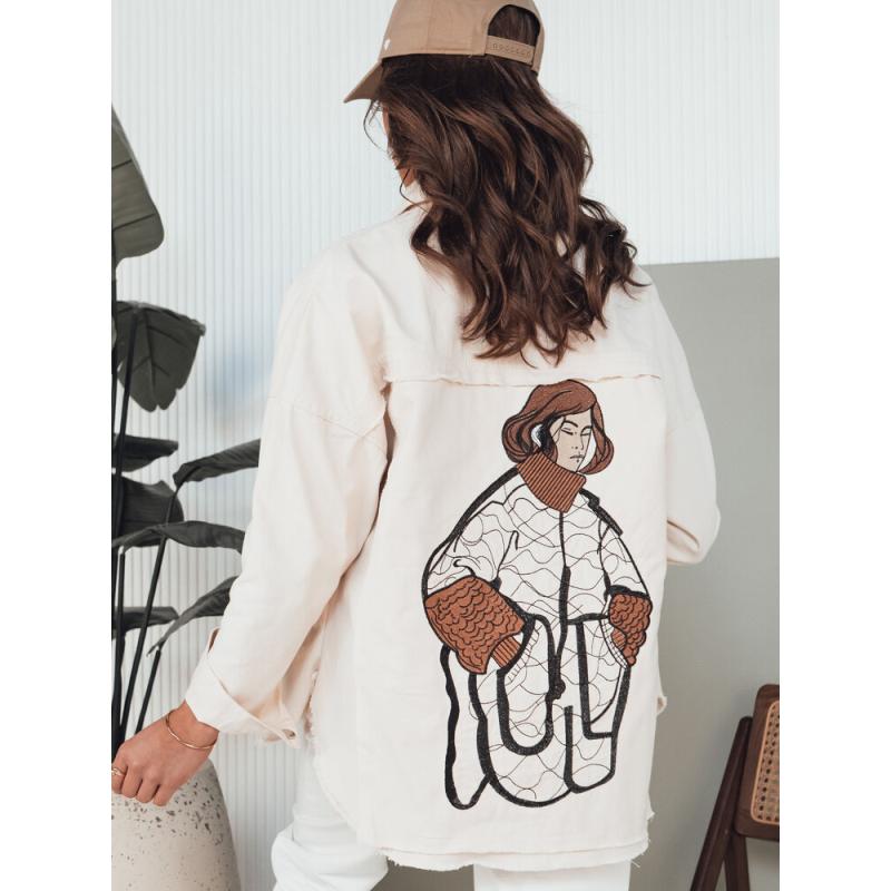 Dámská džínová bunda DAMIRAKS světle béžová