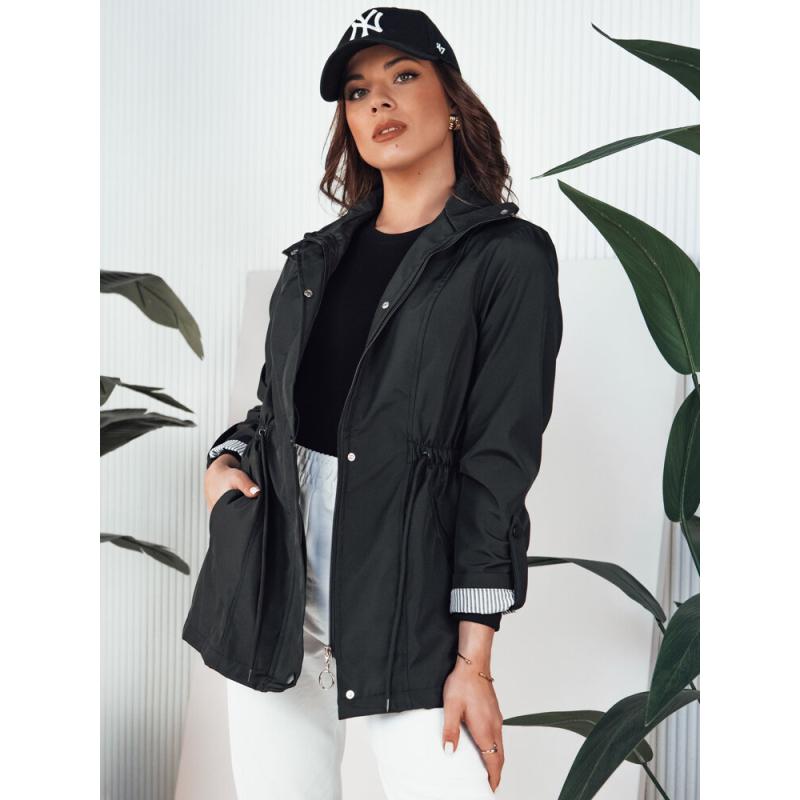 Női parka dzseki DARINAS fekete