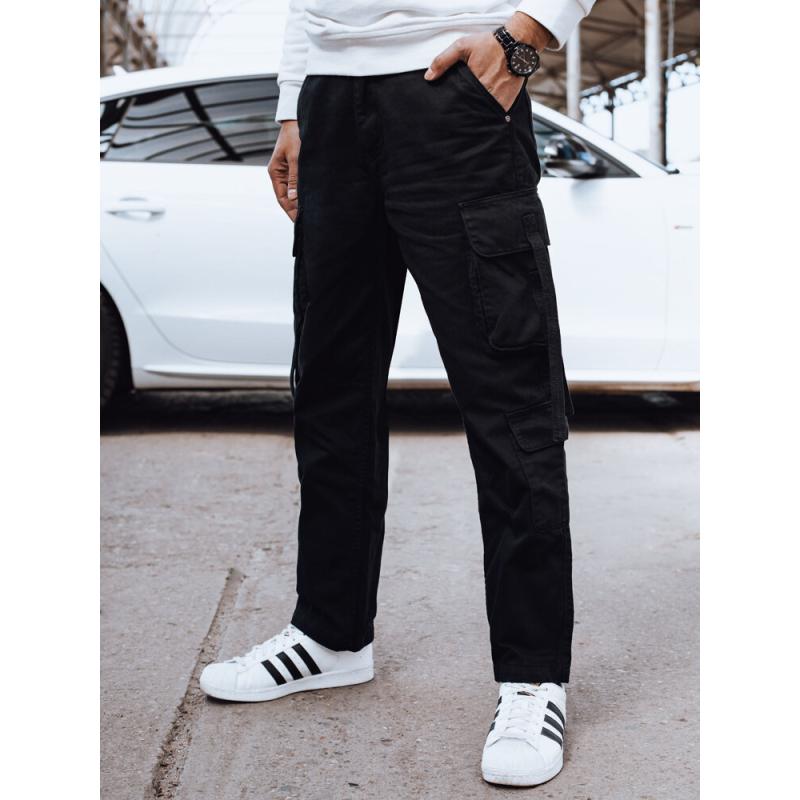 Pánské cargo kalhoty černé