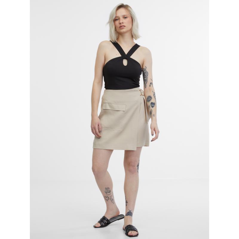 Béžová dámská sukně