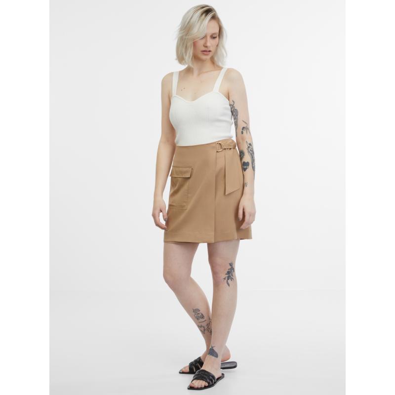 Hnědá dámská sukně