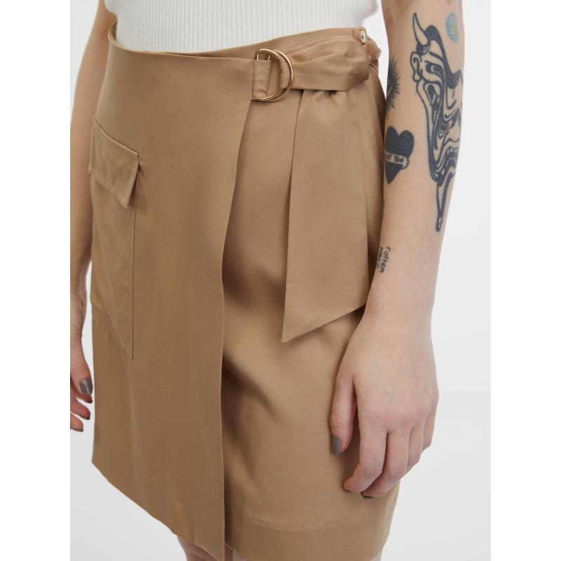 Hnědá dámská sukně