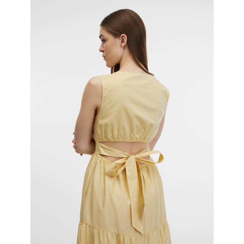 Žluté dámské šaty