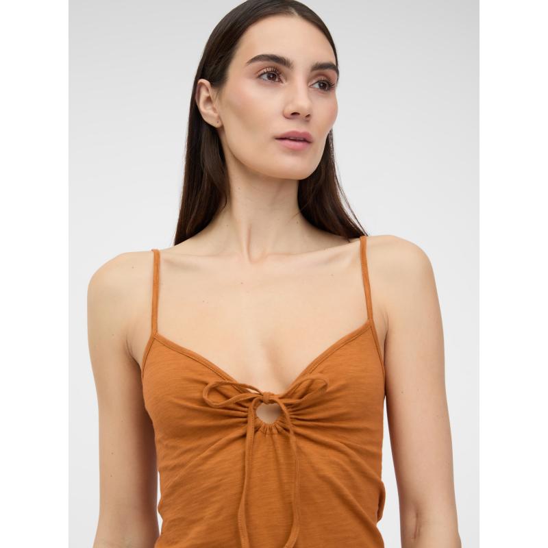 Hnědý dámský top