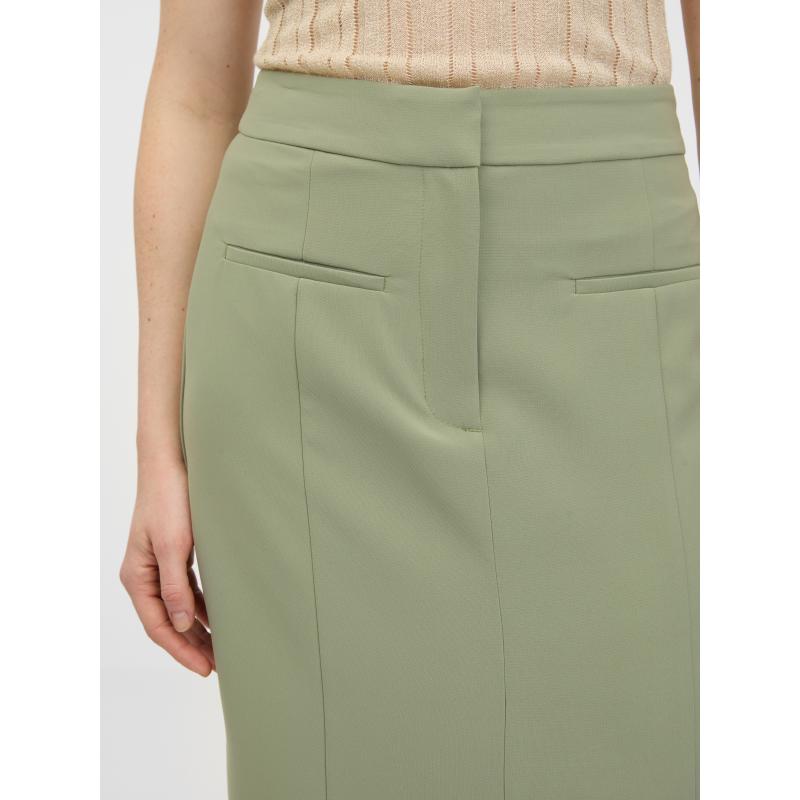 Khaki dámská pouzdrová sukně