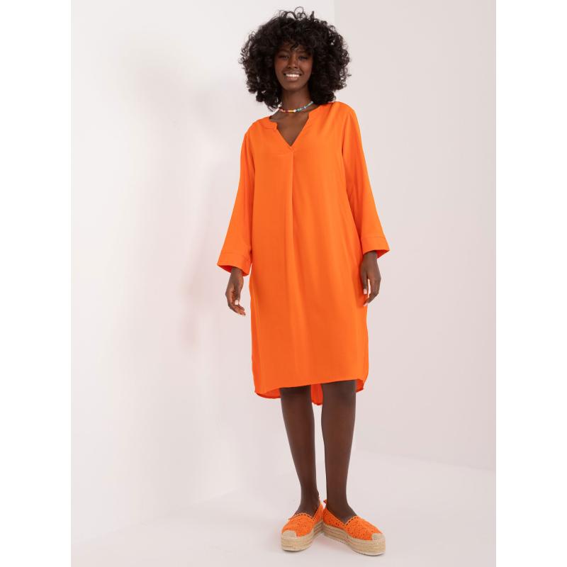 Dámske šaty PODLIEHAVÉ oranžové