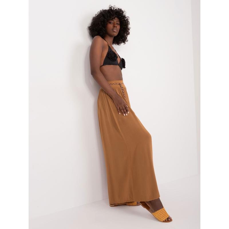 Dámské kalhoty na léto OCH BELLA hnědé