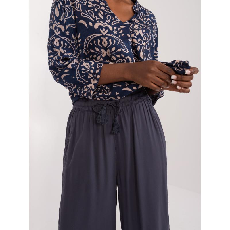 Dámské kalhoty palazzo SUBLEVEL námořnicky modré 