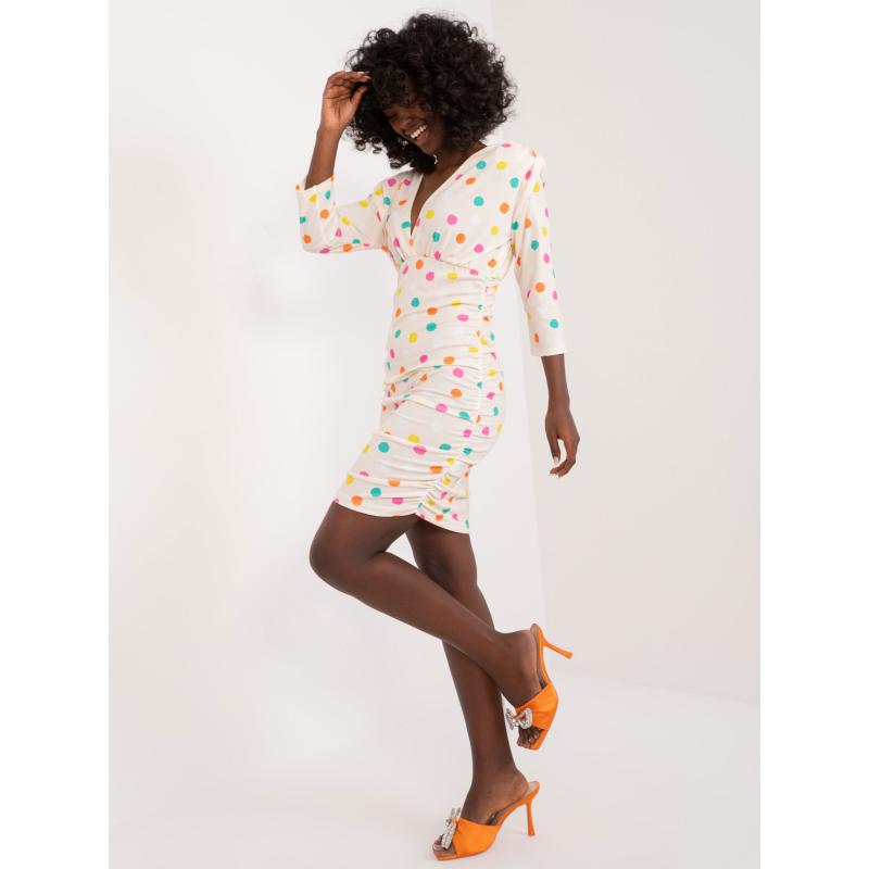 Dámské šaty na tělo krémově růžové 