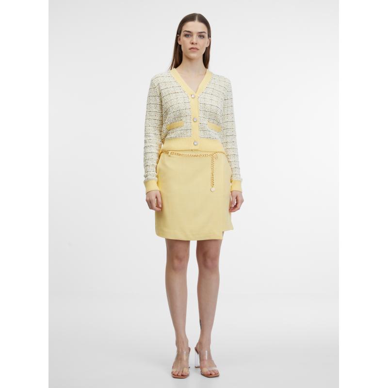 Žlutá dámská sukně