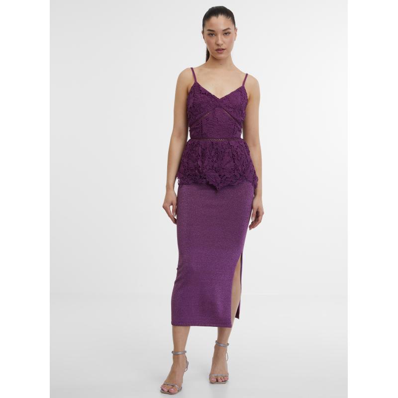 Lila női csipke felső