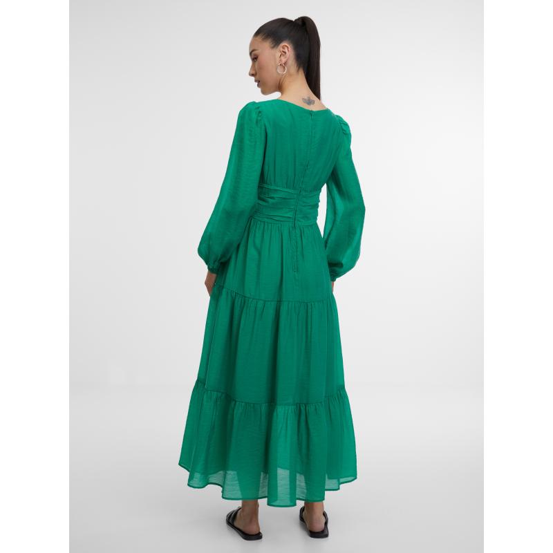 Zelené dámské maxi šaty