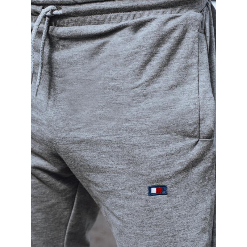 Pánske tepláky ASA svetlosivé