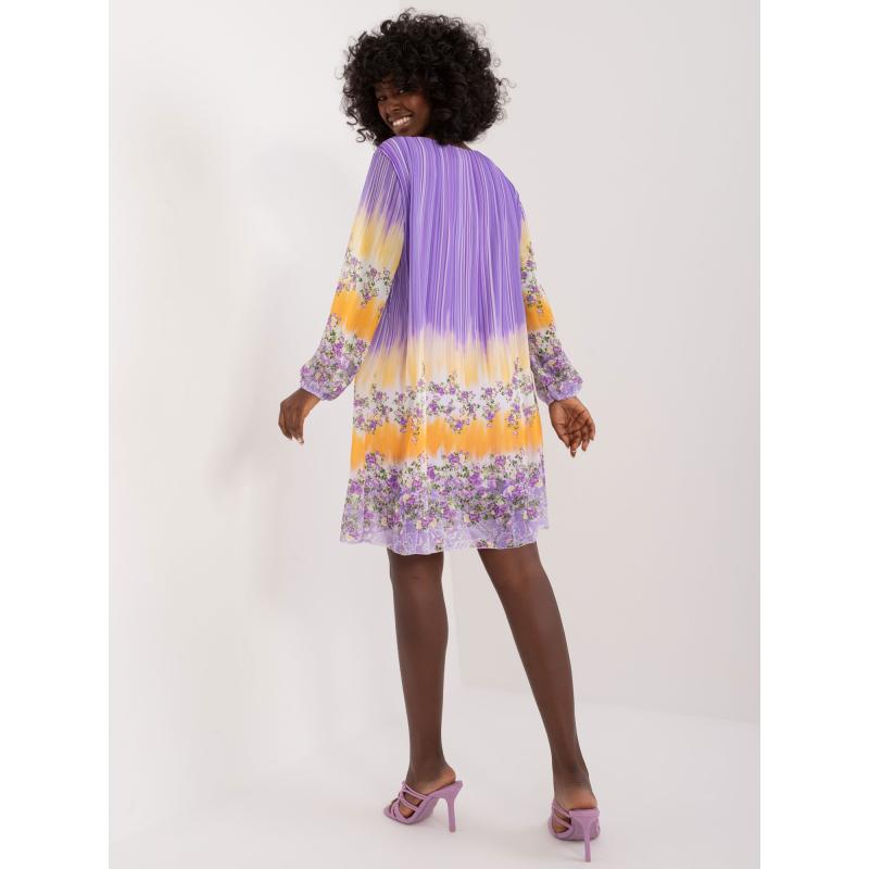 Női ruha színes mintás lila