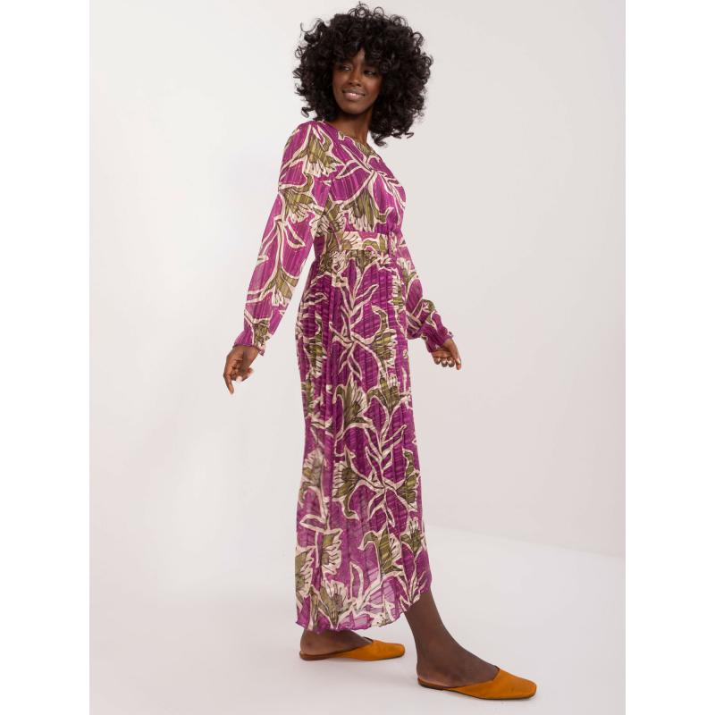 Női ruha csillogó szálakkal formális lila