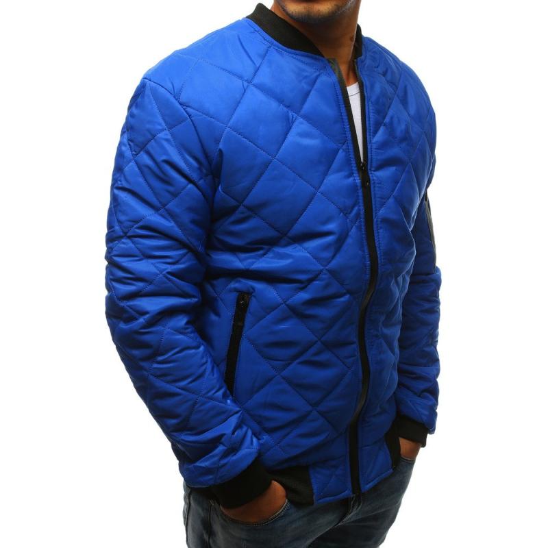Pánská STYLE bunda prošívaná bomber jacket modrá