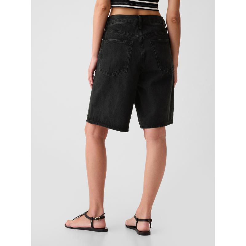Džínsové šortky so strednou výškou