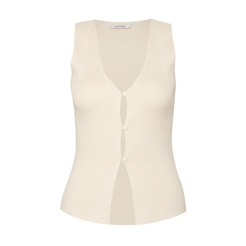 Béžová dámská vesta