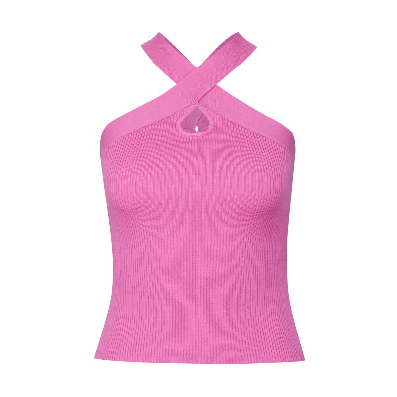 Ružové dámske tielko